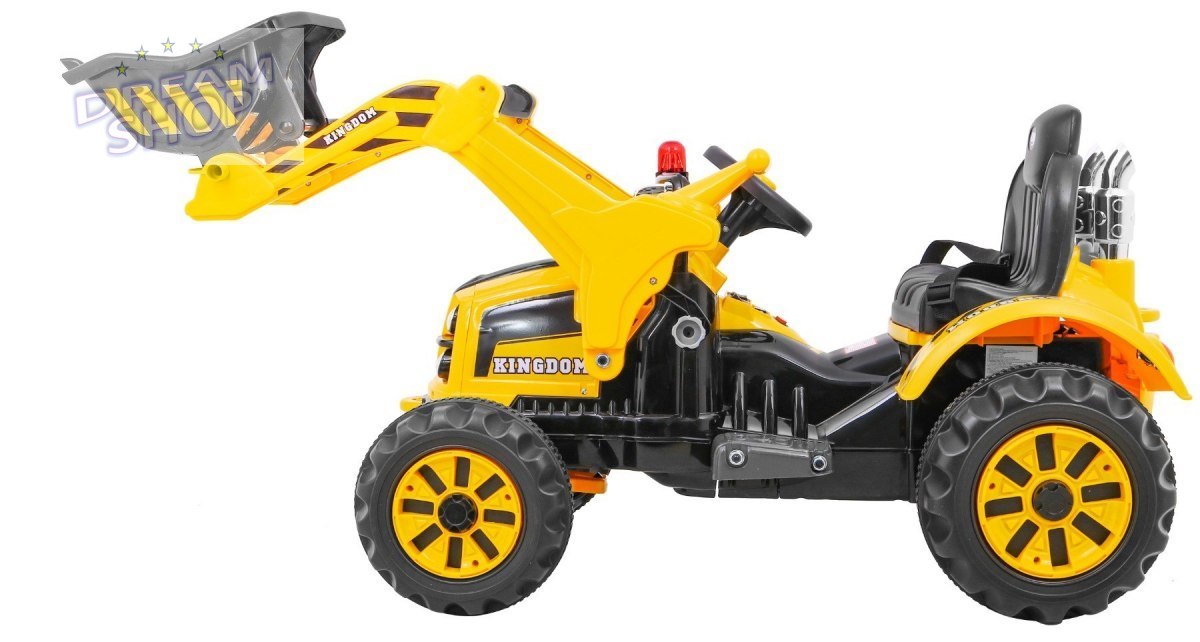Pojazd Koparka Traktor Żółta Pojazd Koparka Traktor Żółta