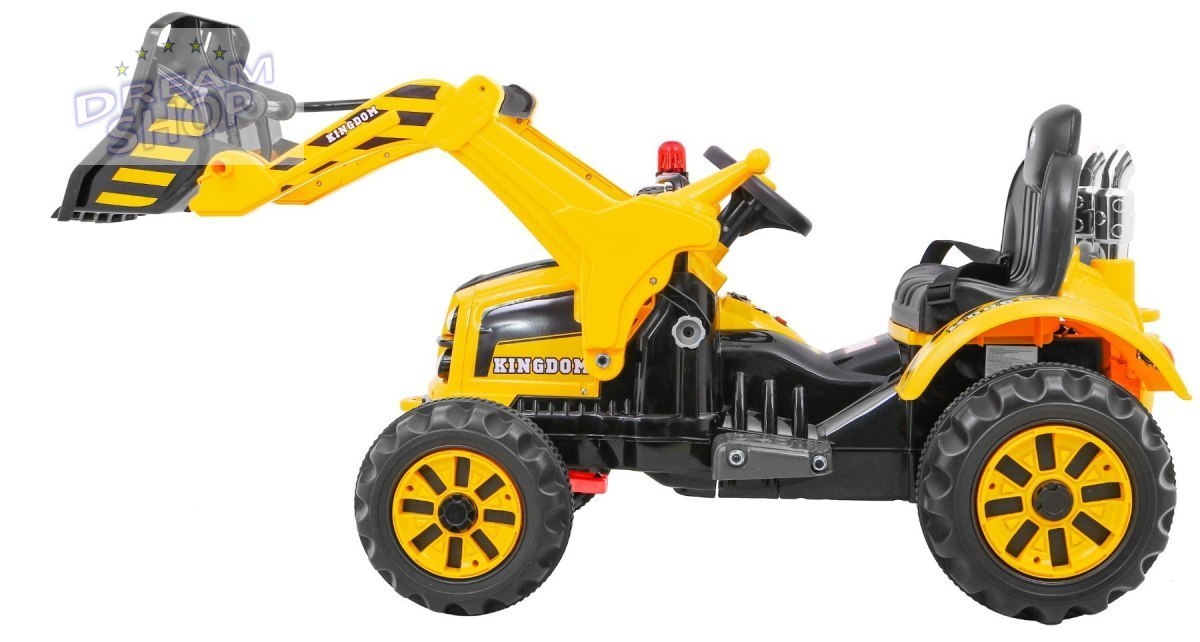 Pojazd Koparka Traktor Żółta Pojazd Koparka Traktor Żółta