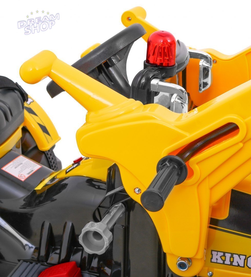 Pojazd Koparka Traktor Żółta Pojazd Koparka Traktor Żółta