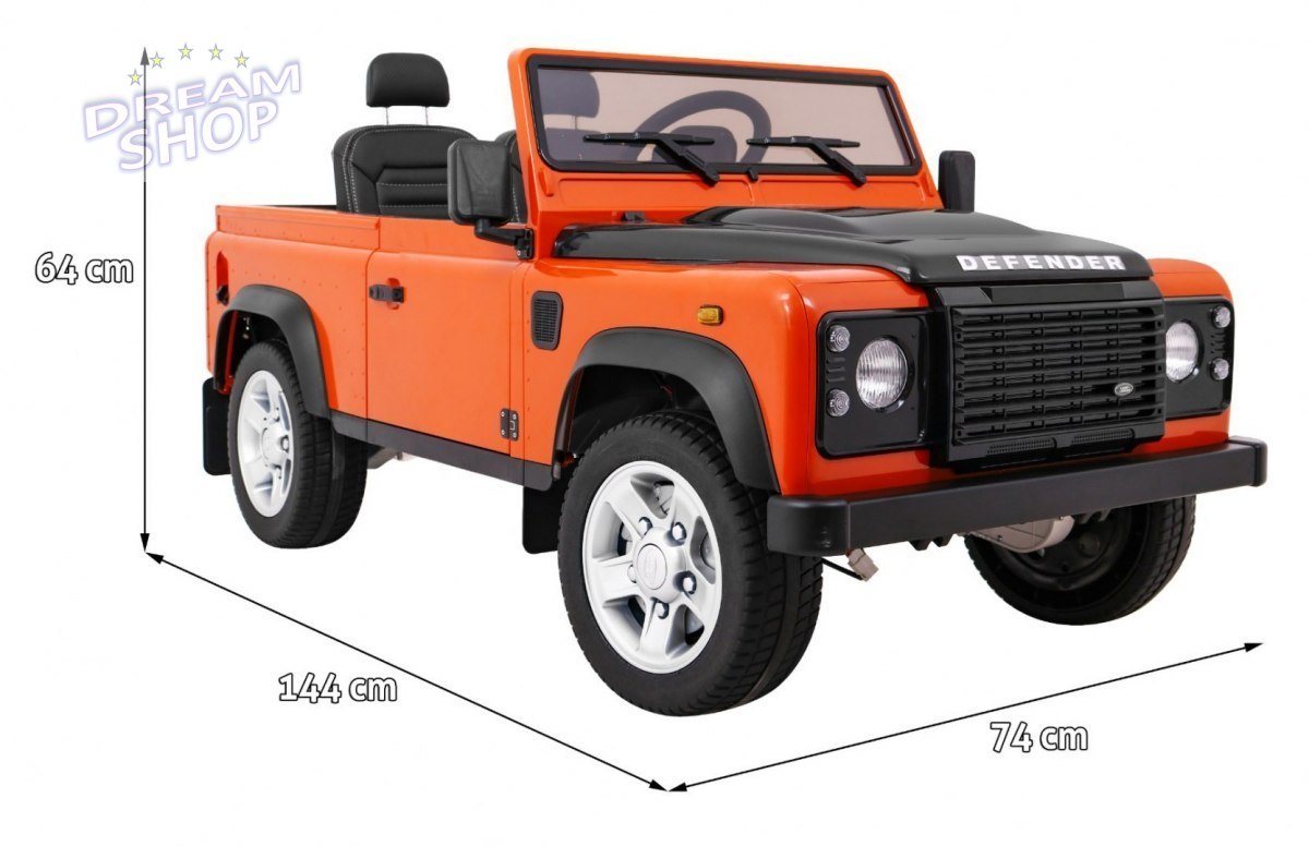 Pojazd Land Rover DEFENDER Pomarańczowy Pojazd Land Rover DEFENDER Pomarańczowy
