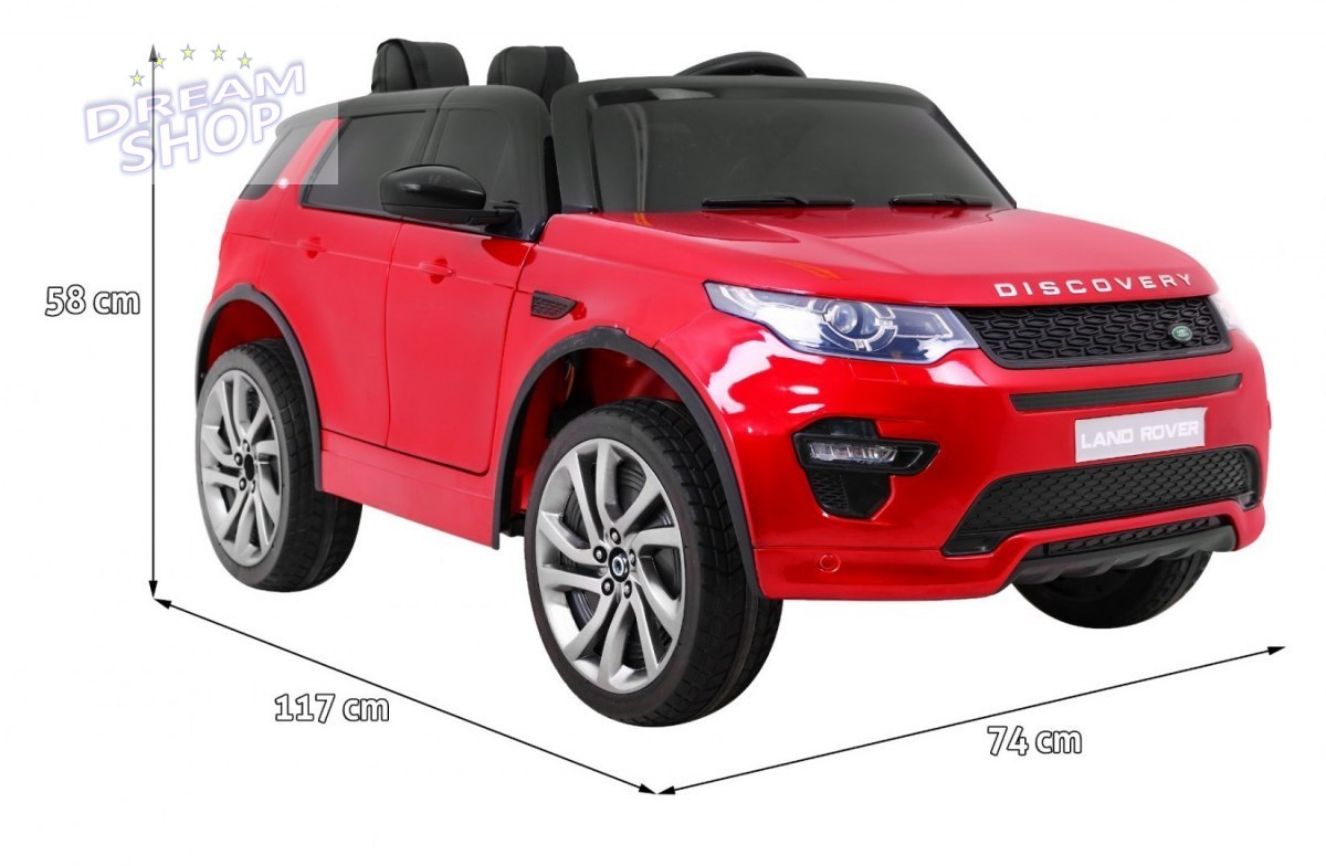 Pojazd Land Rover Discovery Lakierowany Czerwony Pojazd Land Rover Discovery Lakierowany Czerwony