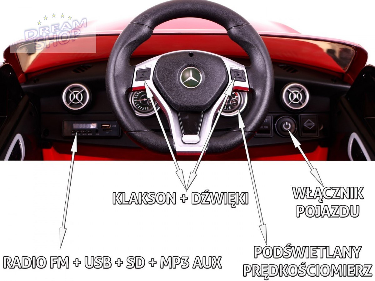 Pojazd Mercedes A45 AMG Biały Pojazd Mercedes A45 AMG Biały