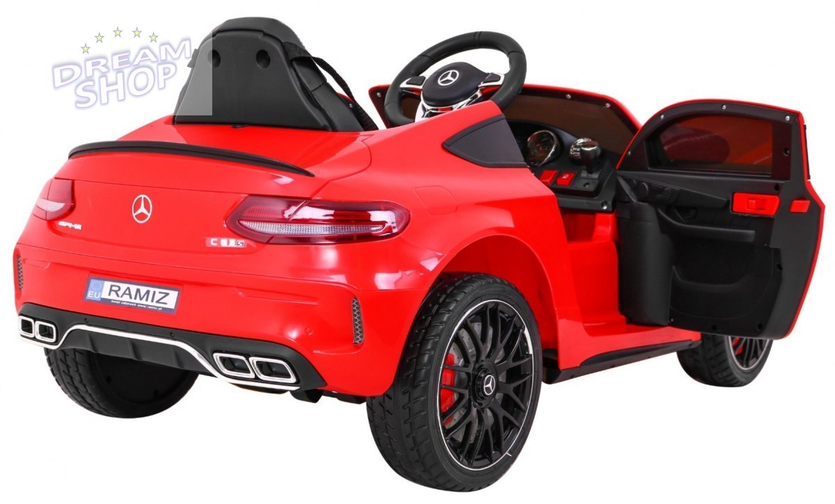 Pojazd Mercedes Benz C63 AMG Czerwony Pojazd Mercedes Benz C63 AMG Czerwony