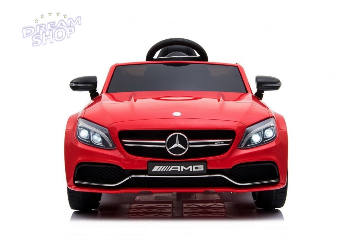 Pojazd Mercedes Benz C63 AMG Czerwony Pojazd Mercedes Benz C63 AMG Czerwony
