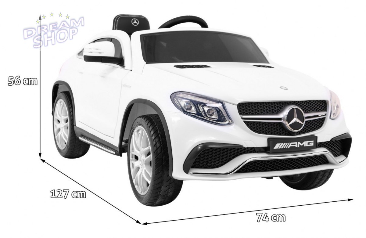 Pojazd Mercedes Benz GLE63 AMG Biały Pojazd Mercedes Benz GLE63 AMG Biały
