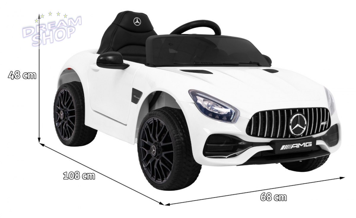 Pojazd Mercedes Benz GT Biały Pojazd Mercedes Benz GT Biały