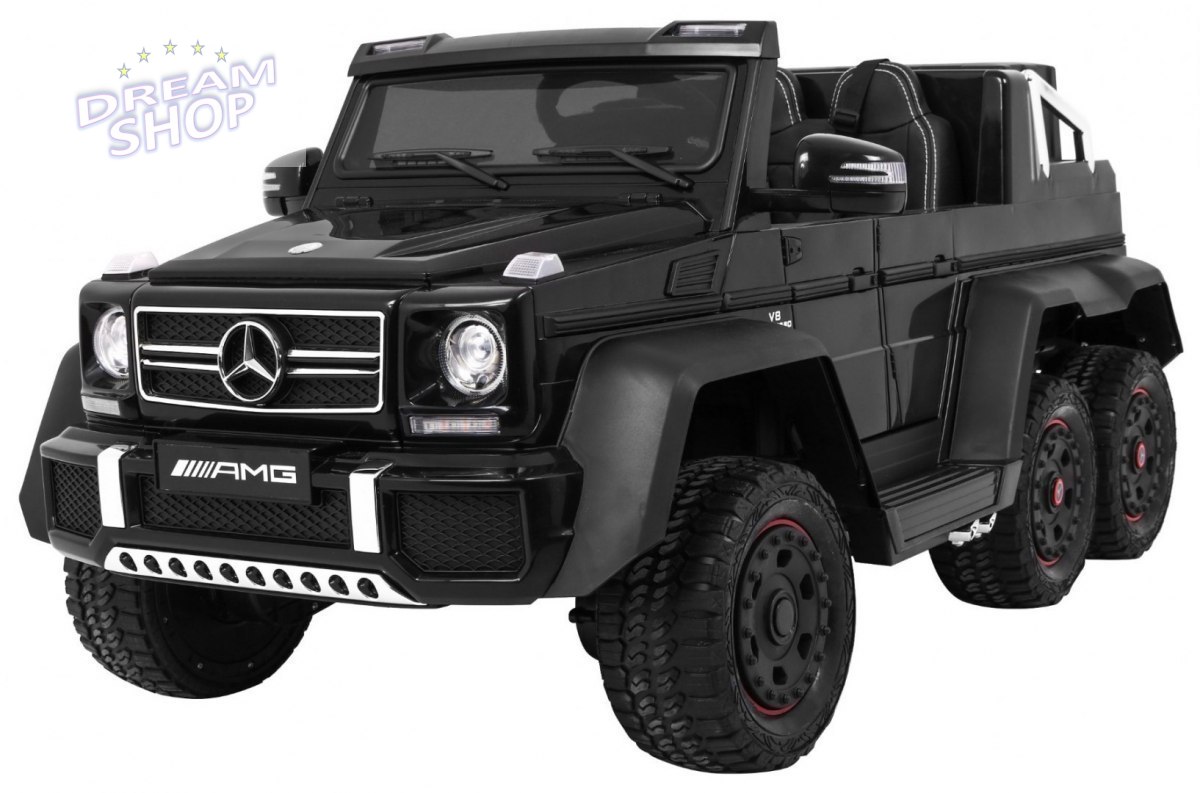Pojazd Mercedes G63 6x6 Czarny MP4 Pojazd Mercedes G63 6x6 Czarny MP4