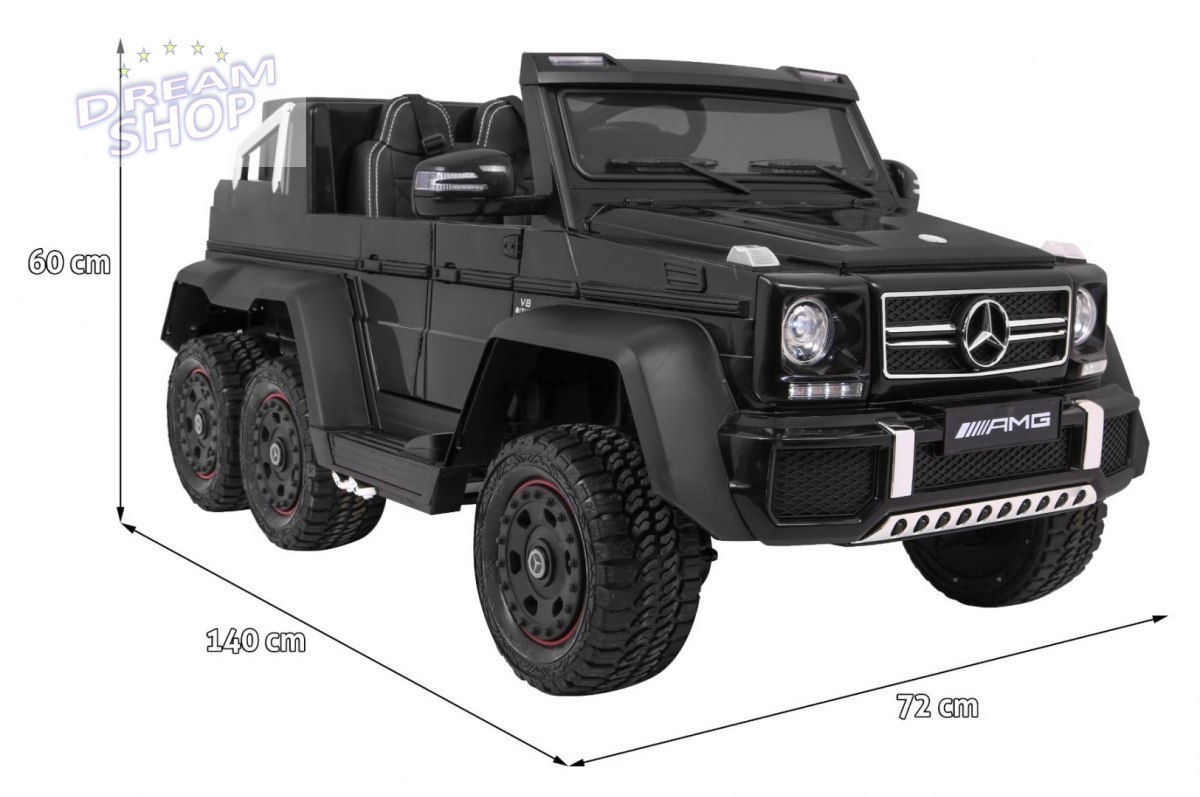 Pojazd Mercedes G63 6x6 Czarny Pojazd Mercedes G63 6x6 Czarny