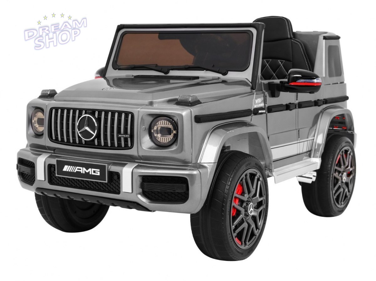 Pojazd Mercedes G63 AMG Lakierowany Srebrny Pojazd Mercedes G63 AMG Lakierowany Srebrny