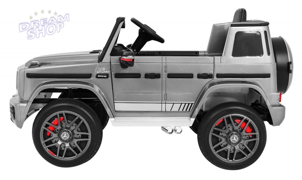 Pojazd Mercedes G63 AMG Lakierowany Srebrny Pojazd Mercedes G63 AMG Lakierowany Srebrny