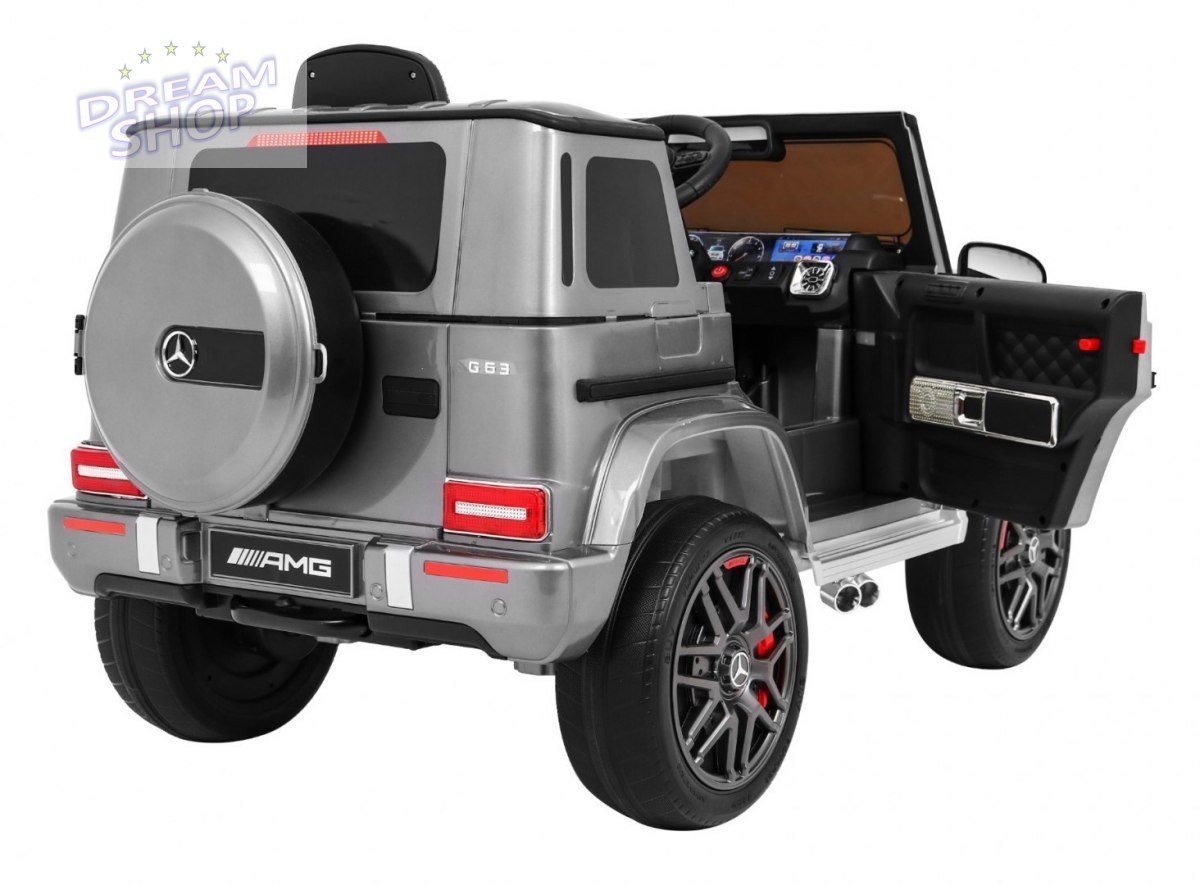 Pojazd Mercedes G63 AMG Lakierowany Srebrny Pojazd Mercedes G63 AMG Lakierowany Srebrny