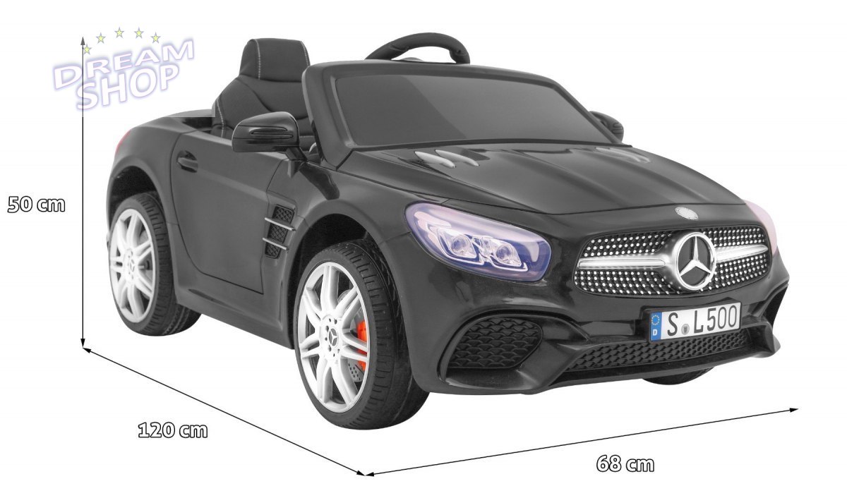 Pojazd Mercedes SL 500 Lakierowany Czarny Pojazd Mercedes SL 500 Lakierowany Czarny