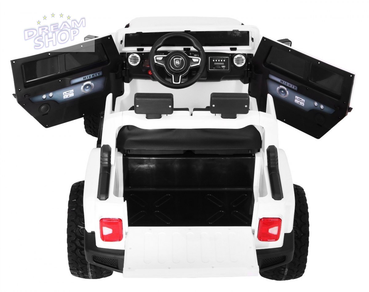 Pojazd Mighty Jeep 4x4 Biały Pojazd Mighty Jeep 4x4 Biały