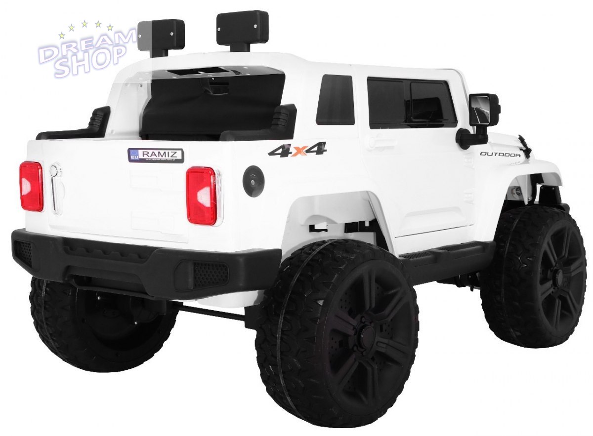 Pojazd Mighty Jeep 4x4 Biały Pojazd Mighty Jeep 4x4 Biały
