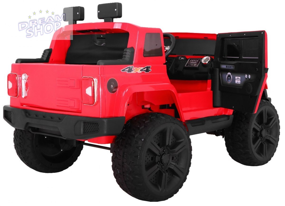 Pojazd Mighty Jeep 4x4 Czerwony Pojazd Mighty Jeep 4x4 Czerwony