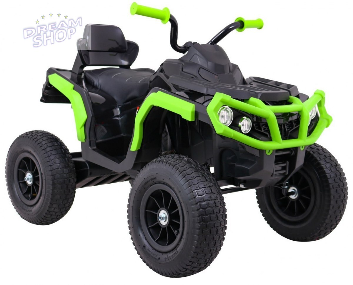 Pojazd Quad ATV Pompowane Koła Czarno-Zielony Pojazd Quad ATV Pompowane Koła Czarno-Zielony