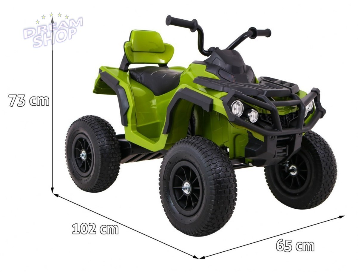 Pojazd Quad ATV Pompowane Koła Zielony Pojazd Quad ATV Pompowane Koła Zielony