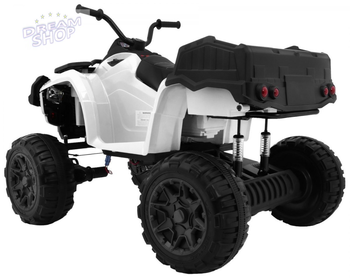 DUŻY Pojazd Quad XL ATV Biały