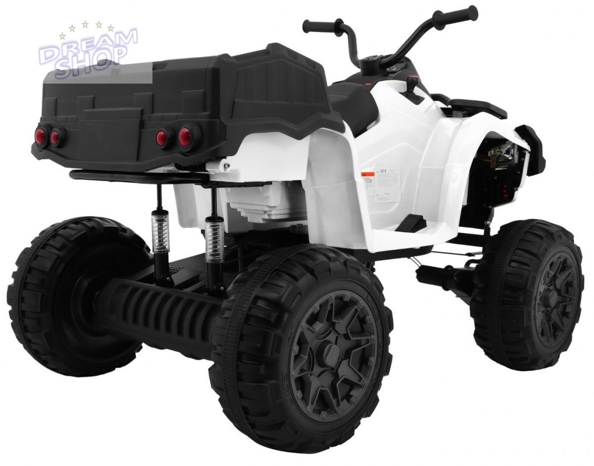 DUŻY Pojazd Quad XL ATV Biały DUŻY Pojazd Quad XL ATV Biały