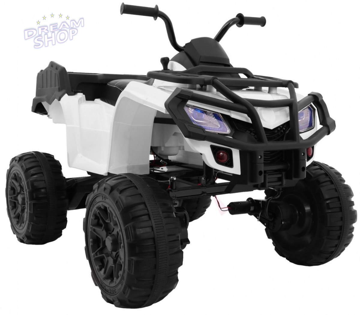 DUŻY Pojazd Quad XL ATV Biały