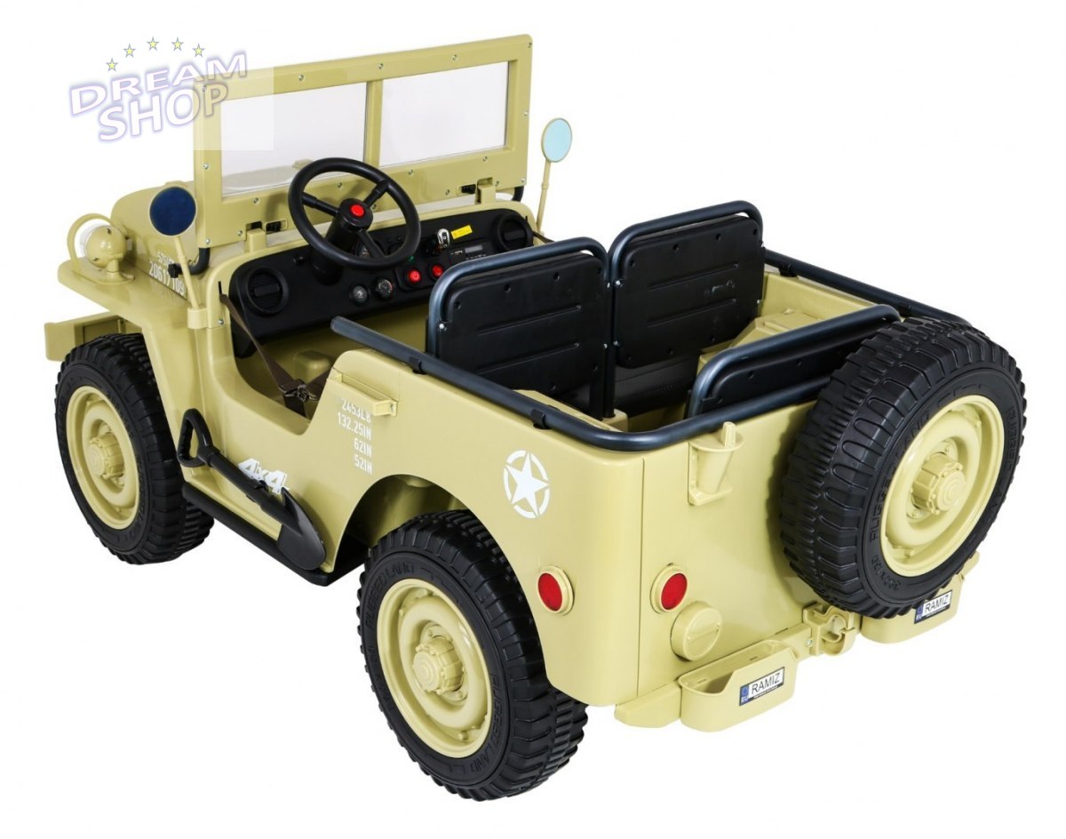 Pojazd Retro Wojskowy 4x4 Matcha Pojazd Retro Wojskowy 4x4 Matcha