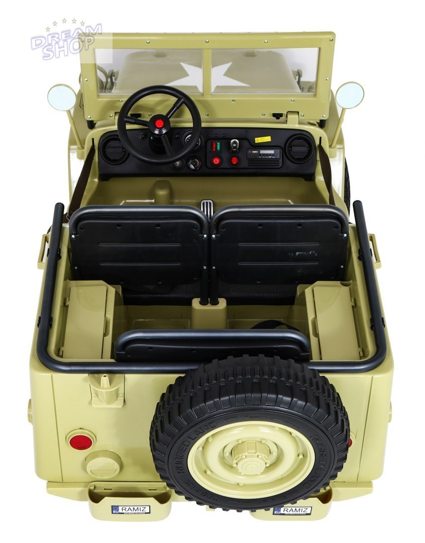 Pojazd Retro Wojskowy 4x4 Matcha Pojazd Retro Wojskowy 4x4 Matcha