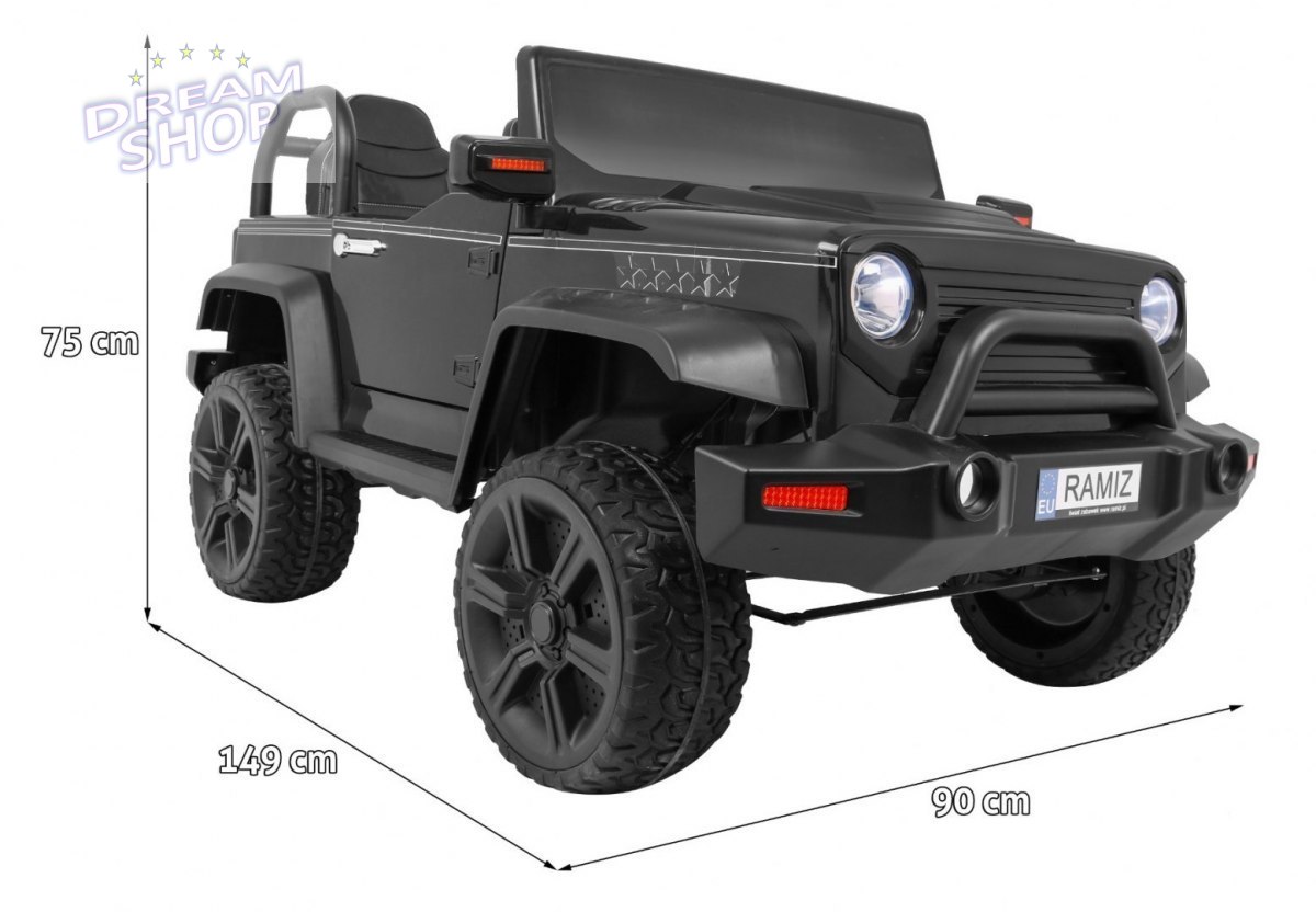 Pojazd STRONG 4 x 4 czarny Pojazd STRONG 4 x 4 czarny