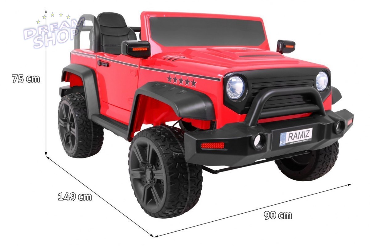 Pojazd STRONG 4 x 4 czerwony Pojazd STRONG 4 x 4 czerwony