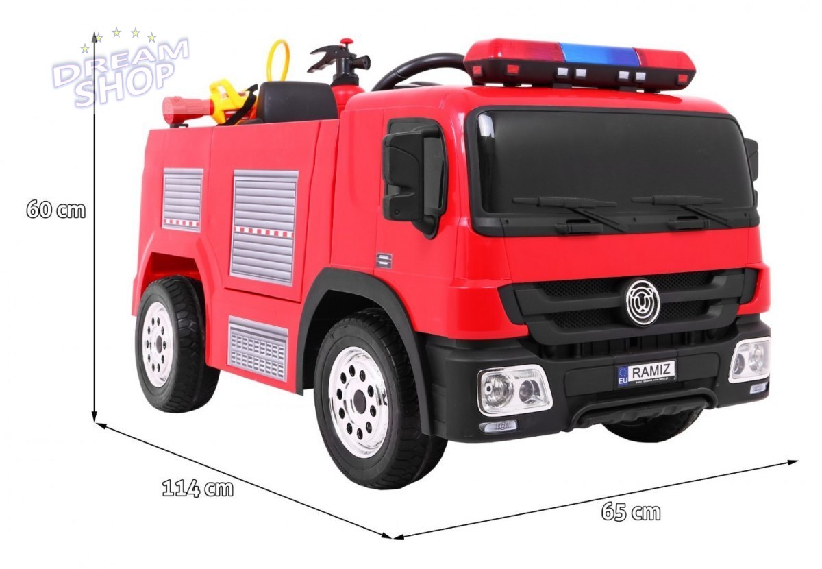 STRAŻ POŻARNA auto na akumulator dla dzieci SYRENA/LED STRAŻ POŻARNA auto na akumulator dla dzieci SYRENA/LED