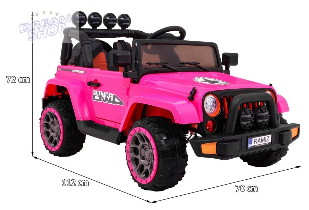 Pojazd Terenowy Full Time 4WD Różowy Pojazd Terenowy Full Time 4WD Różowy