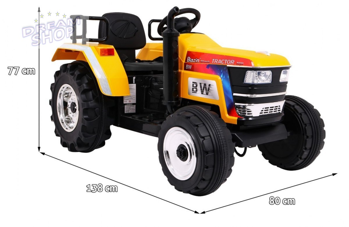 Pojazd Traktor BLAZIN BW Żółty Pojazd Traktor BLAZIN BW Żółty