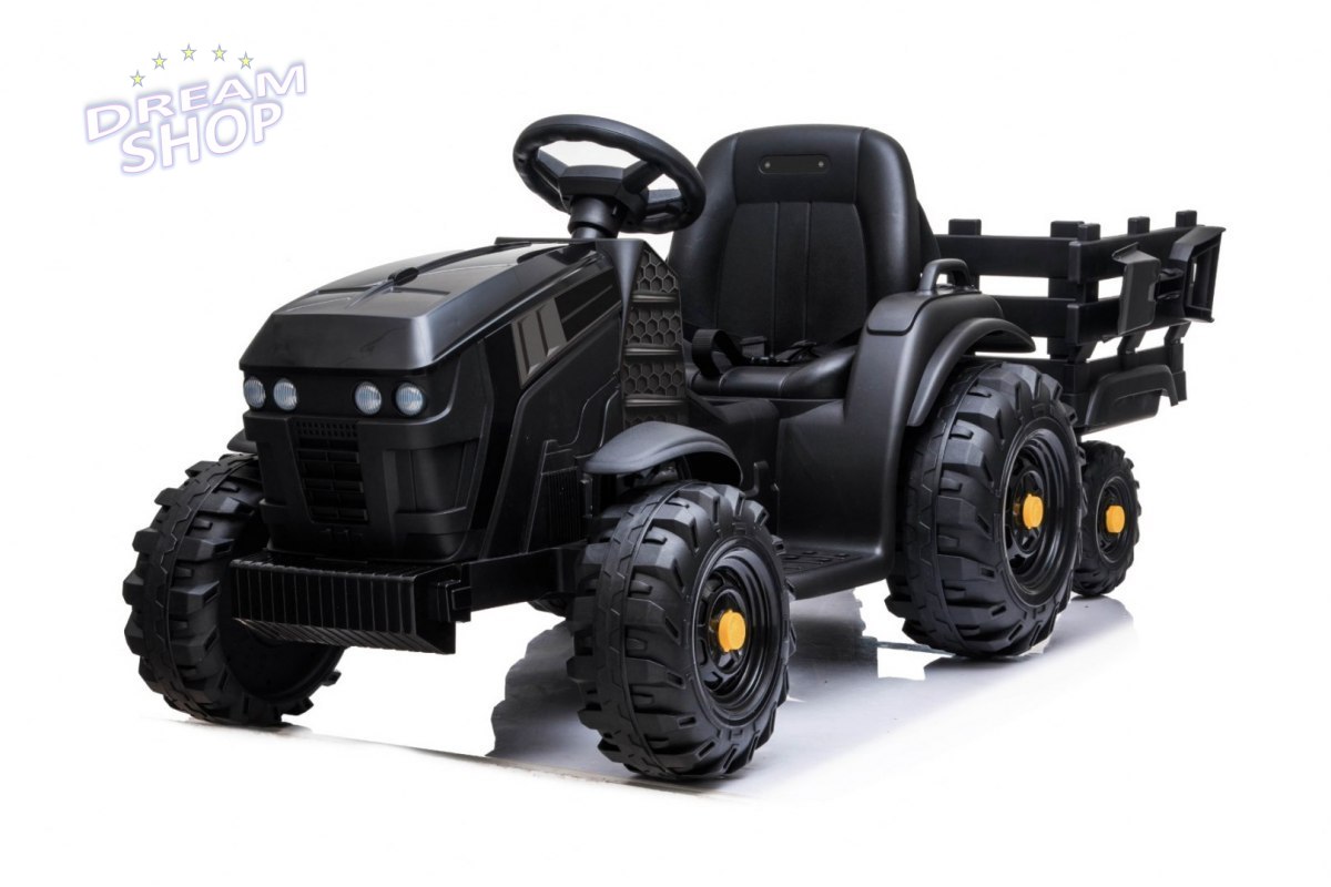 Traktor Titanium Z Przyczepą Czarny Traktor Titanium Z Przyczepą Czarny