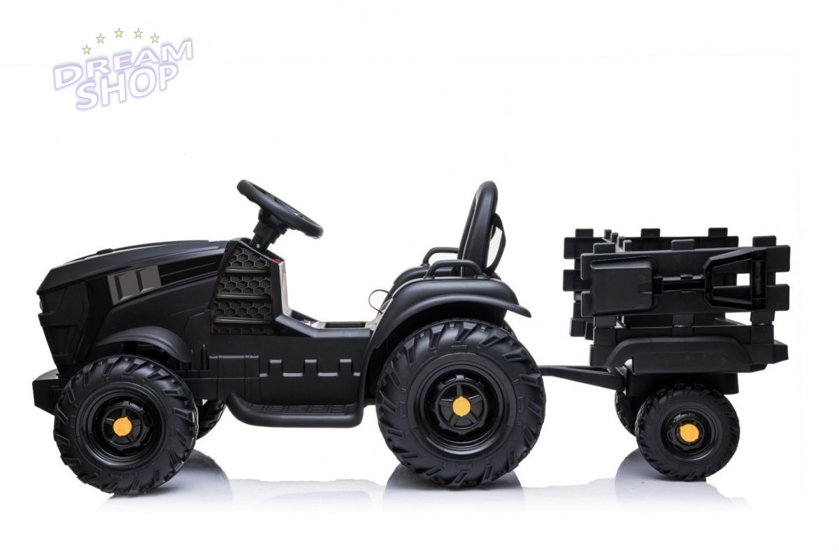 Traktor Titanium Z Przyczepą Czarny Traktor Titanium Z Przyczepą Czarny