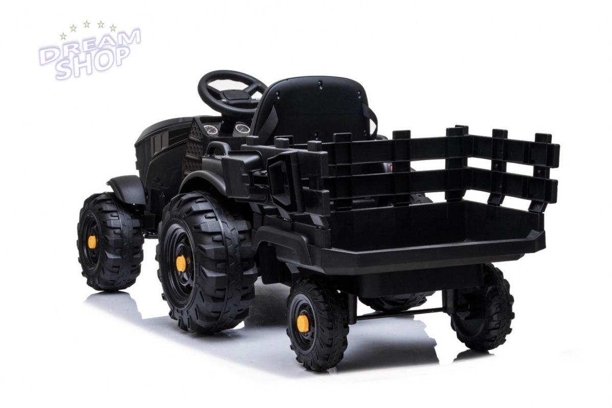 Traktor Titanium Z Przyczepą Czarny Traktor Titanium Z Przyczepą Czarny