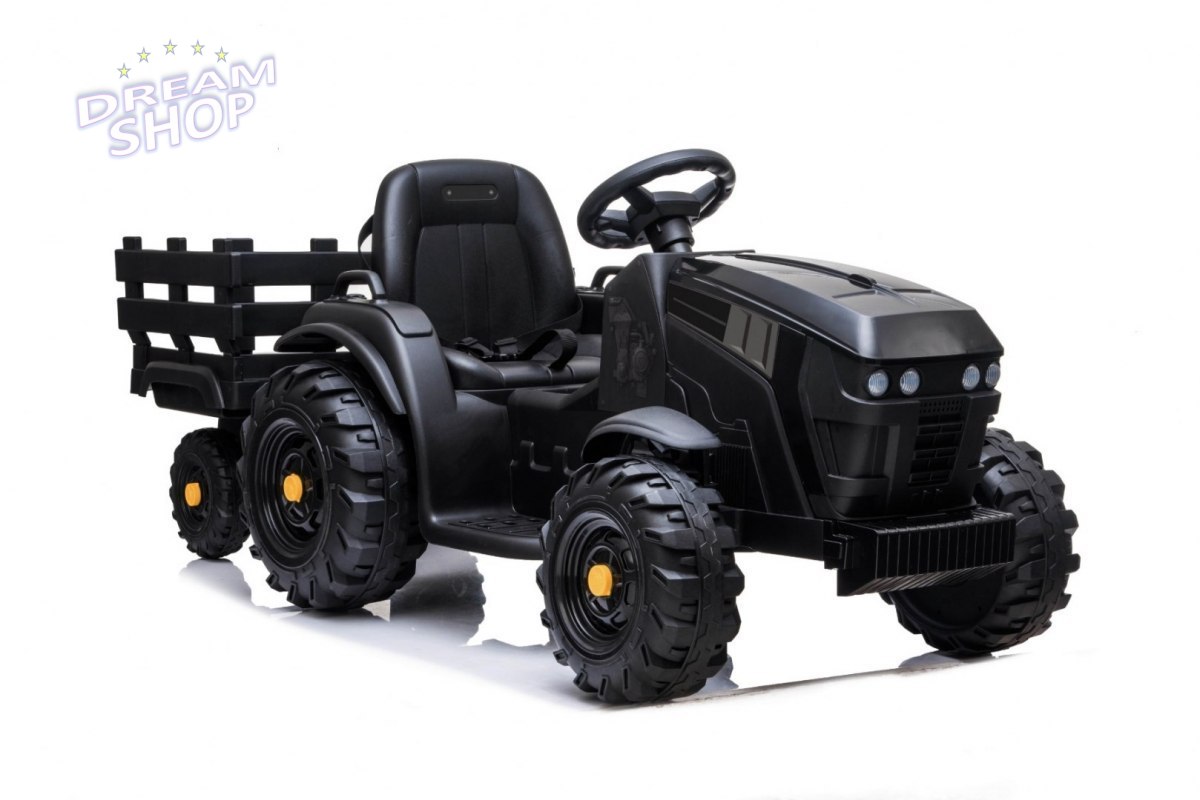 Traktor Titanium Z Przyczepą Czarny Traktor Titanium Z Przyczepą Czarny