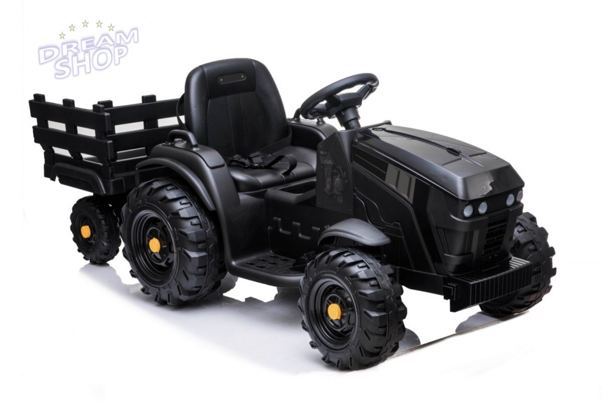 Traktor Titanium Z Przyczepą Czarny Traktor Titanium Z Przyczepą Czarny