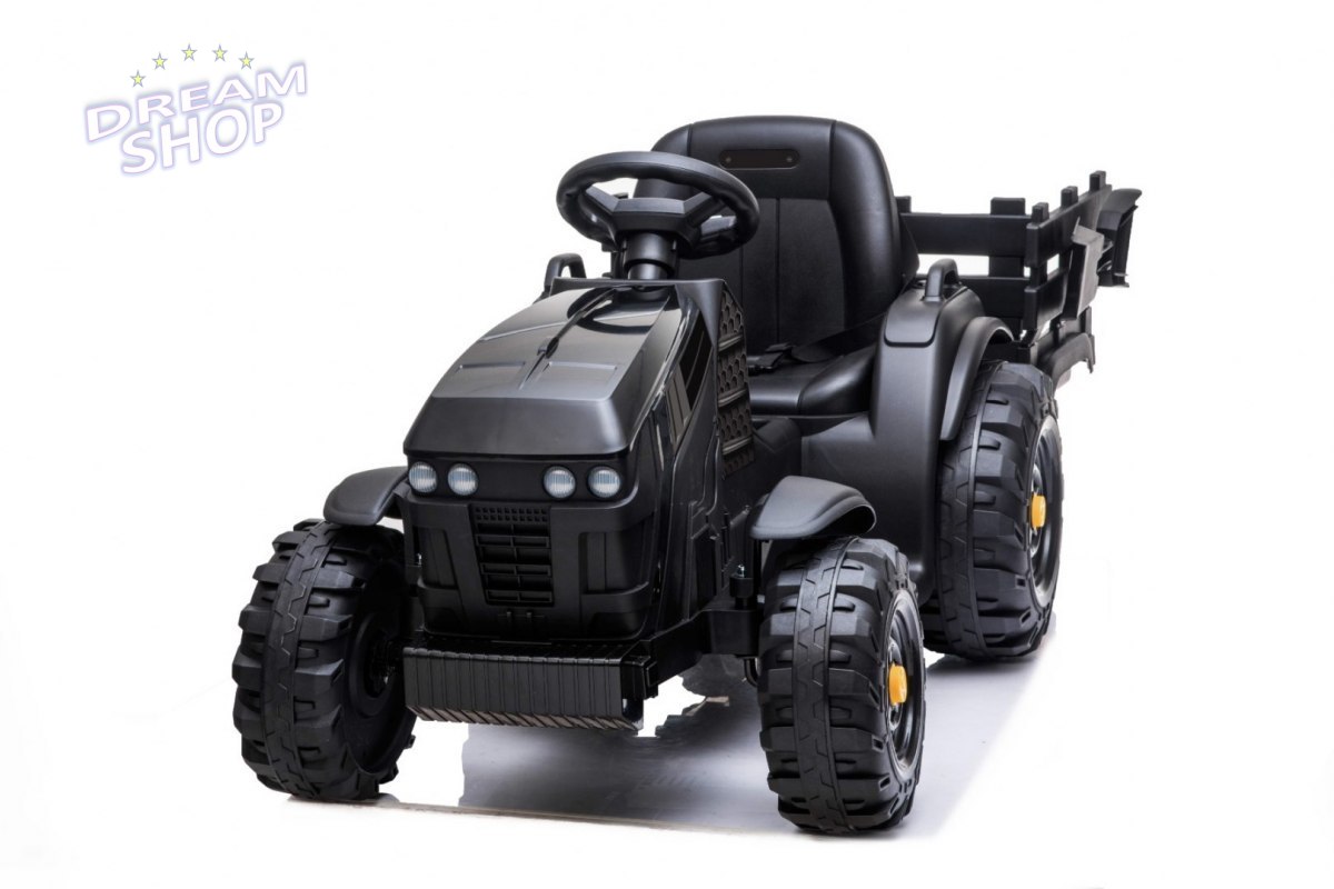Traktor Titanium Z Przyczepą Czarny Traktor Titanium Z Przyczepą Czarny