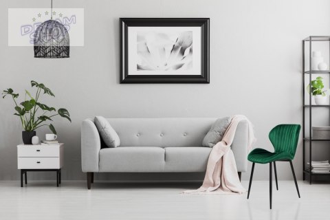 Krzesło aksamitne Dallas Velvet Ciemno-Zielone Krzesło aksamitne Dallas Velvet Ciemno-Zielone