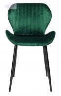 Krzesło aksamitne Dallas Velvet Ciemno-Zielone