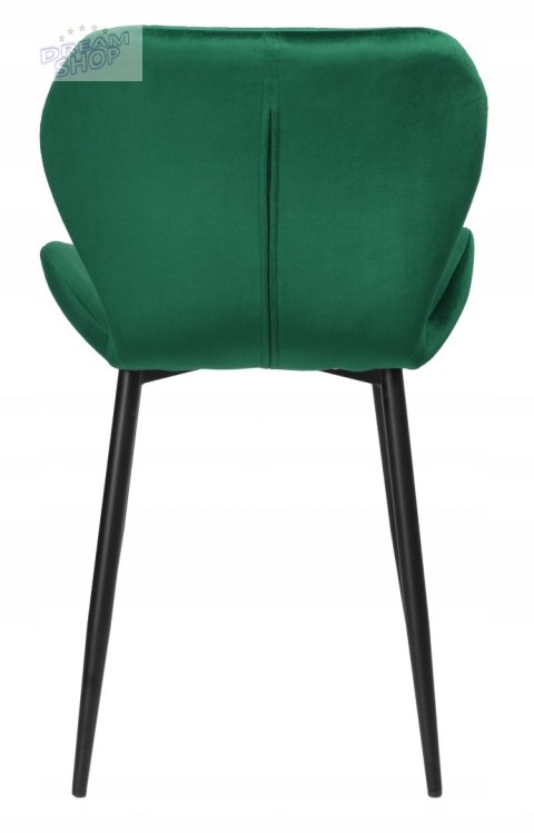 Krzesło aksamitne Dallas Velvet Ciemno-Zielone Krzesło aksamitne Dallas Velvet Ciemno-Zielone