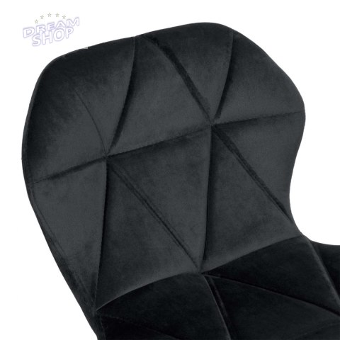 Krzesło barowe GORDON BLACK aksamitne czarne VELVET Krzesło barowe GORDON BLACK aksamitne czarne VELVET