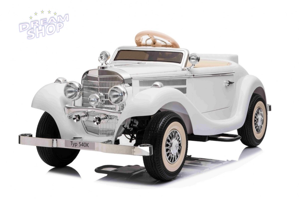 Pojazd Mercedes Benz Retro Typ 540A Biały Pojazd Mercedes Benz Retro Typ 540A Biały