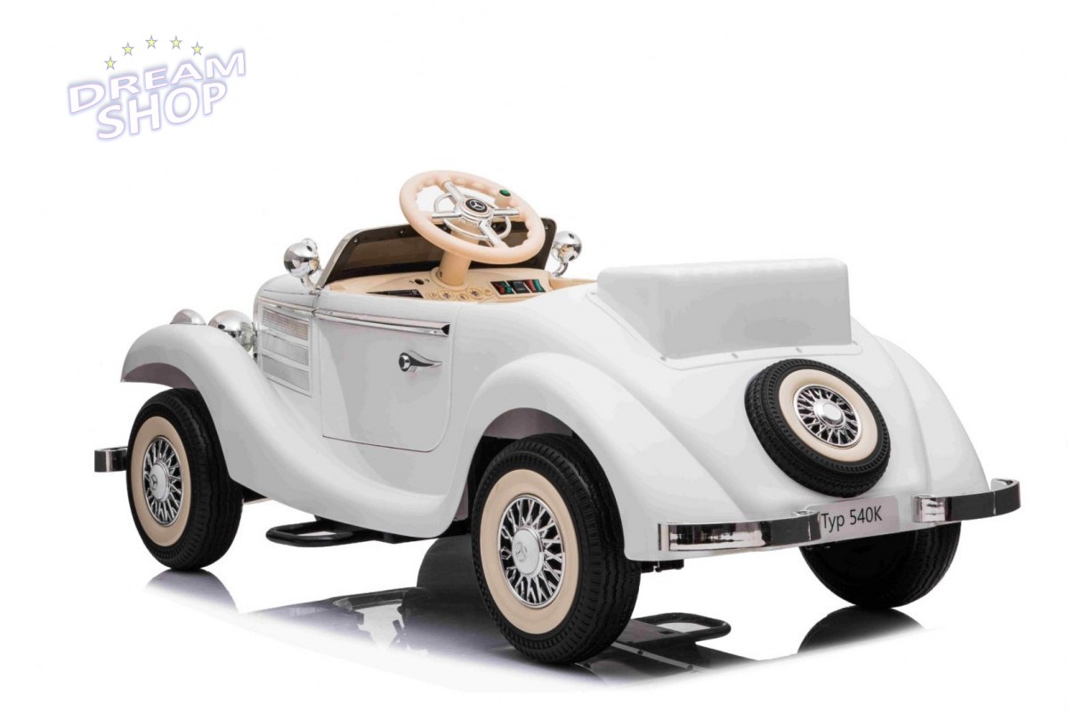 Pojazd Mercedes Benz Retro Typ 540A Biały Pojazd Mercedes Benz Retro Typ 540A Biały