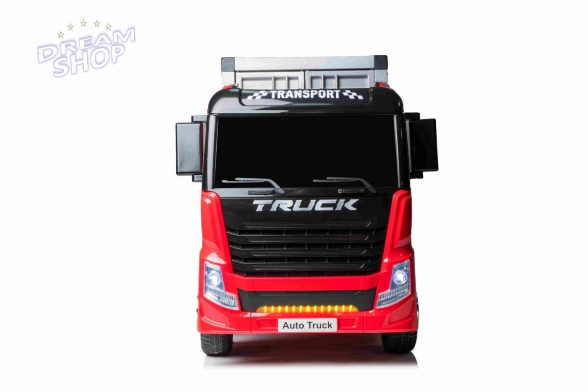 Pojazd Monster Truck Czerwony + Naczepa Pojazd Monster Truck Czerwony + Naczepa