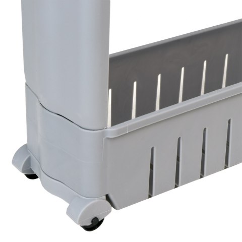 Szafka mobilna na kółkach 3 poziomy szara