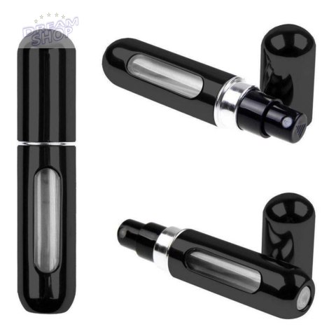 Atomizer podróżny do perfum 5ml dozownik czarny