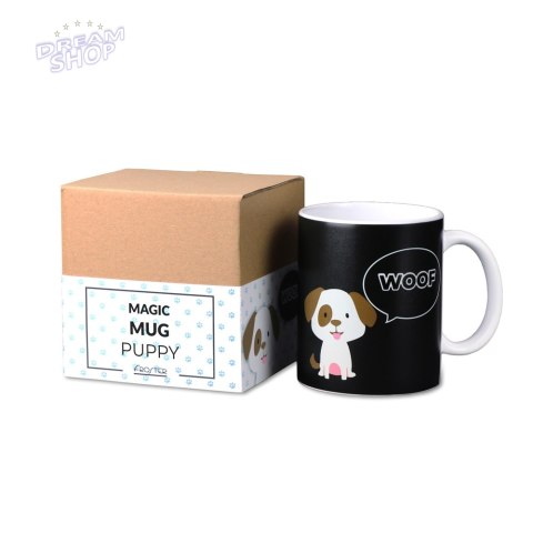 Zaskakujący kubek z psem magiczny z wiadomością Zaskakujący kubek z psem magiczny z wiadomością