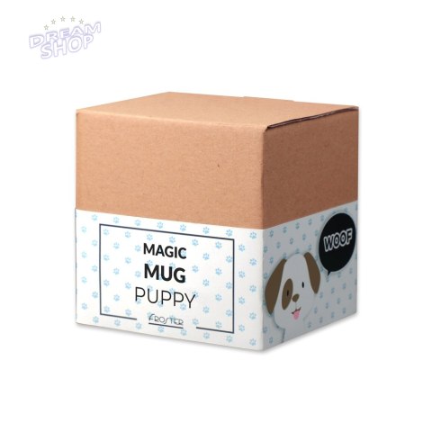 Zaskakujący kubek z psem magiczny z wiadomością Zaskakujący kubek z psem magiczny z wiadomością