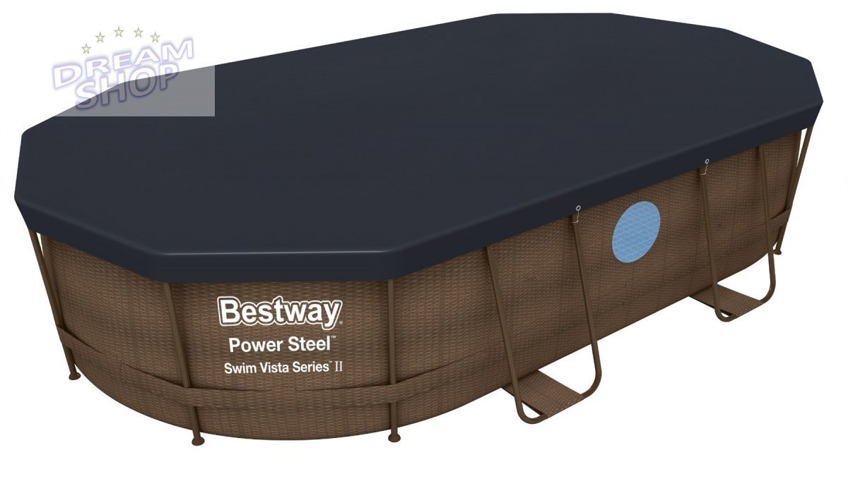 Basen Stelażowy 16 x 10 FT / 488 x 305 x 107 cm Power Steel BESTWAY Basen Stelażowy 16 x 10 FT / 488 x 305 x 107 cm Power Steel BESTWAY
