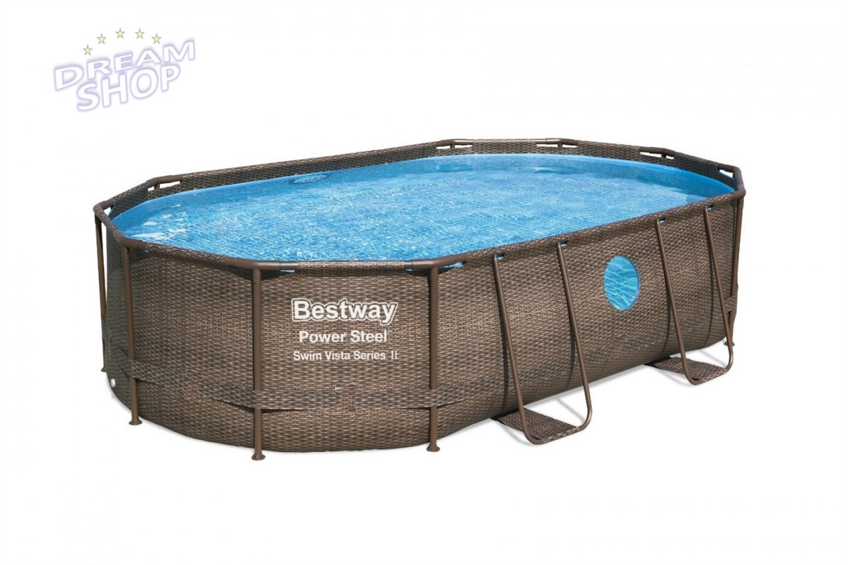 Basen Stelażowy 16 x 10 FT / 488 x 305 x 107 cm Power Steel BESTWAY Basen Stelażowy 16 x 10 FT / 488 x 305 x 107 cm Power Steel BESTWAY